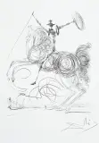 Don Kichot by Salvador Dalí, 1964/1987, druk autorski, papier, sold Apr 2013