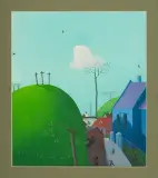 Piotr Fąfrowicz, Uliczka pod Górą Trzech Krzyży w Kazimierzu, gwasz, karton