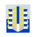 Pavel Hayek, Kompozycja, 1970, serigrafia barwna, papier