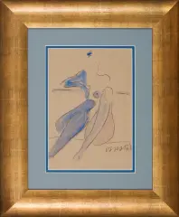 Joanna Sarapata, Akt II, 2009, akwarela, pastel, papier