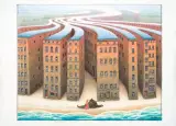 Delta by Jacek Yerka, 2013, kredki barwne, ołówek, karton, sold Apr 2013