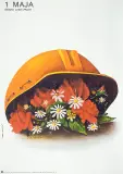 Marek Płoza-Doliński, 1 maja, 1987, offset barwny, papier