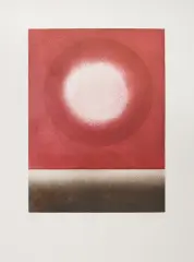 Roman Artymowski, Pejzaż, 1982, akwatinta barwna, papier