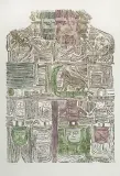 Bolesław Penciak, Świętowit IV, 1963, litografia barwna, papier