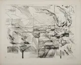Edmund Piotrowicz, Drzewa nadmorskie, 1964, sucha igła, papier