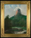 Aleksander Nikarionowicz Nisczenkow, PEJZAŻ GÓRSKI, 1867, olej, płótno