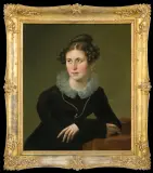 Józef Oleszkiewicz, PORTRET MŁODEJ DAMY, 1821, olej, płótno