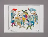 Mai Lang, Ubijemy amerykańskiego tygrysa, drzeworyt, papier kremowy