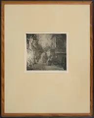 Jan Rubczak, Bretania, 1 ćw. XX w., akwaforta, papier