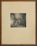 Jan Rubczak, Bretania, 1 ćw. XX w., akwaforta, papier