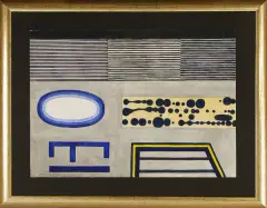 Jan Tarasin, Kompozycja, 2007, akwarela, karton
