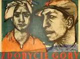 Izaak Celnikier, Zdobycie góry, 1954, offset barwny, papier