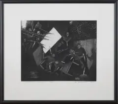 Jan Michalski, Zabawa z obsesją I, 1984, miękki werniks, akwatinta, papier