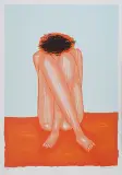 Skulona by Jerzy Nowosielski, 1997, serigrafia barwna, karton, sold Jan 2013