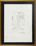 Pablo Picasso, Modelka, 1933-1973, serigrafia jednobarwna, papier