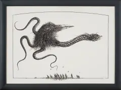 Eugeniusz Get-Stankiewicz, Fantastyczny stwór, 1981, serigrafia, papier