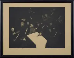 Jan Michalski, Zabawa z obsesją II, 1984, litografia, papier