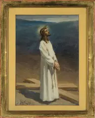 Jan Styka, CHRYSTUS NA GOLGOCIE, 1895, olej, deska