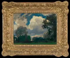 Jan Stanisławski, OBŁOK, 1903, olej, tektura