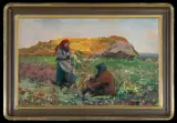 Leon Wyczółkowski, OBIERANIE BURAKÓW, 1911-1912, olej, płótno naklejone na tekturę