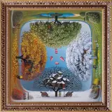 KALENDARZ JABŁKOWY by Jacek Yerka, 2012, akryl, płótno, sold Dec 2012