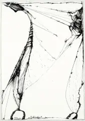 CYKLOETER by Tadeusz Brzozowski, 1965, tusz pióro, papier, sold Dec 2012