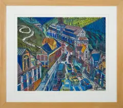 Edward Dwurnik, Karpacz, 1998, akwarela, gwasz, papier