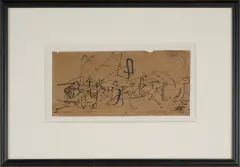 Tadeusz Kantor, Rozkład postaci i materii żywej, 1954, tusz, papier