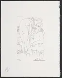 Pablo Picasso, Modelka, 1933-1973, serigrafia jednobarwna, papier