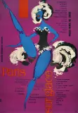 Tadeusz Jodłowski, Paris sur glace, ok. 1960, offset barwny, papier