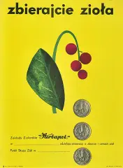 Zbigniew Waszewski, Zbierajcie zioła, ok. 1960, offset barwny, papier