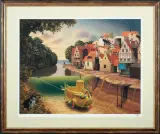 Przypływ by Jacek Yerka, 2008 - 2012, giclée, papier, sold Nov 2012