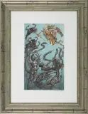 Ilustracja do Apokalipsy by Jan Lebensztejn, 1985, litografia barwna, papier, sold Oct 2012