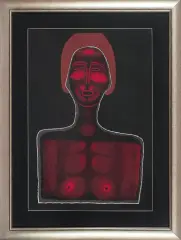 Jerzy Nowosielski, Akt czerwony, 1997, serigrafia, papier