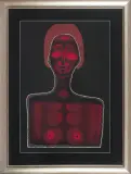 Akt czerwony by Jerzy Nowosielski, 1997, serigrafia, papier, sold Oct 2012