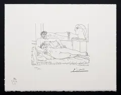 Pablo Picasso, Artysta i modelka, 1933-1973, serigrafia, papier
