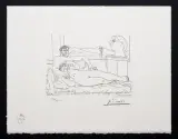 Pablo Picasso, Artysta i modelka, 1933-1973, serigrafia, papier