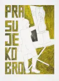 Marek Sobczyk, Prasuje Kobro 2008, serigrafia barwna, papier