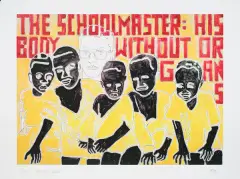 The Schoolmaster by Marek Sobczyk, 2008, serigrafia barwna, papier, sold Oct 2012