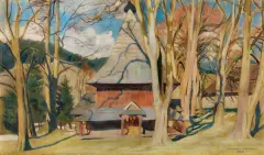 Stanisław Czajkowski, KOŚCIÓŁEK W GÓRACH, 1926, olej, płótno