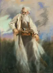 Witold Pruszkowski, LIRNIK, ok. 1888-1890, pastel, karton
