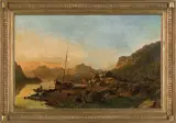 Johannes Bartholomeus Duntze, NAD FIORDEM, 1871, olej, płótno