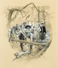 Charles-Boris de Jankowski, LIS, 1890, tusz, gwasz, papier