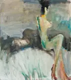 Alicja Wahl, DWIE POSTACI, 1993, olej, płótno