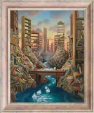 ATRAMENTOWY WĄWÓZ by Jacek Yerka, 2012, akryl, płótno, sold Oct 2012