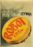 J. Zoller, Krem do obuwia ROBOT, lata 30. XX w., litografia barwna, papier