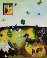 Zbigniew Krygier, Czas na motyle, 2011, olej, płótno