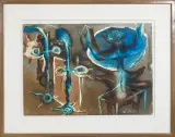 Eugeniusz Minciel, Kac, 1990, akwarela, papier