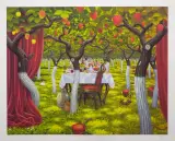 Sad poziomkowy by Jacek Yerka, 2002, giclée, papier, sold Aug 2012