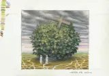 Pogoda pod bzem by Jacek Yerka, kredki, ołówek, papier, sold Aug 2012